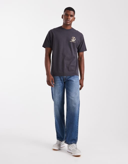 Camiseta negra extragrande con estampado vintage en la espalda de vaquero de Levi's, 2 de 5