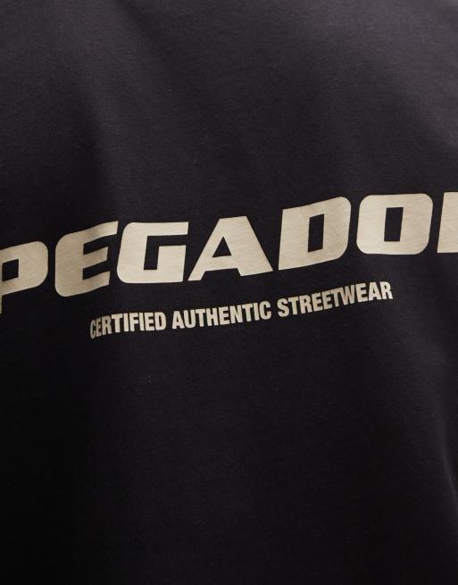 Camiseta negra extragrande con logo estampado en la espalda Colne de Pegador, 5 de 5