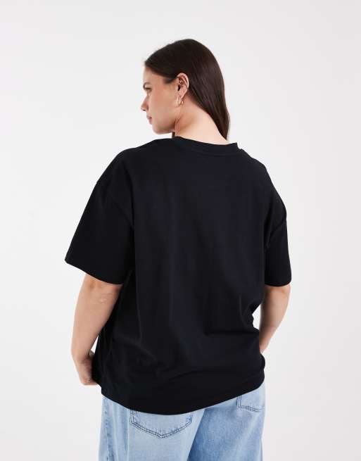 Camiseta negra extragrande de ASOS DESIGN Curve, 4 de 4