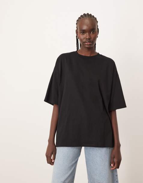 Camiseta negra extragrande de tejido grueso premium de ARRANGE - view 1