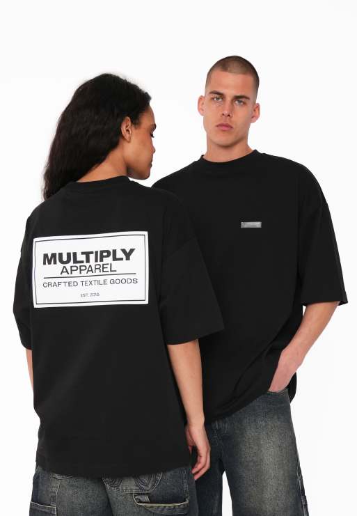 Camiseta negra extragrande Designation de Multiply Apparel