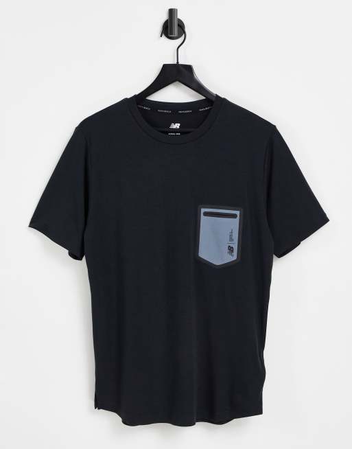 Camiseta negra Fortitech de New Balance Running