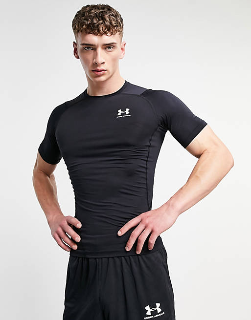 Hombre Tops | Camiseta negra heatgear de Under Armour Training - FX73047