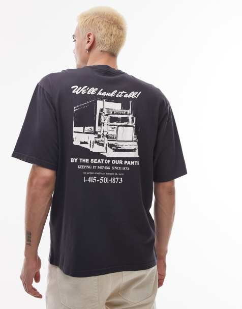Camiseta negra holgada con logo de texto de la colección cápsula Workwear de Levi's - view 1