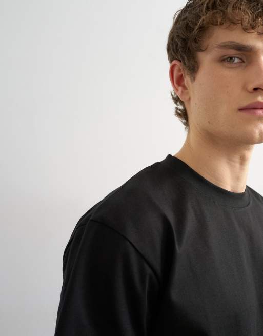 Camiseta negra holgada de Topman, 5 de 5