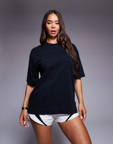 Camiseta negra holgada Luxe de Nike - view 1