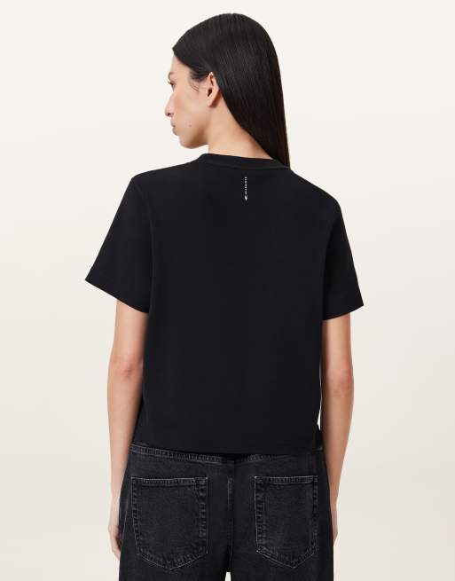Camiseta negra Lisa de AllSaints, 4 de 7