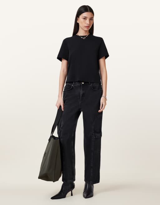Camiseta negra Lisa de AllSaints, 5 de 7