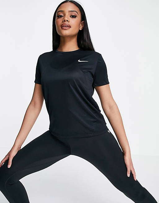 Camiseta negra Miler de Nike Running