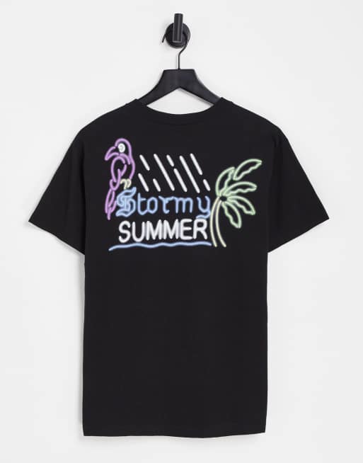 Camiseta negra Neon Lights de The Hundreds