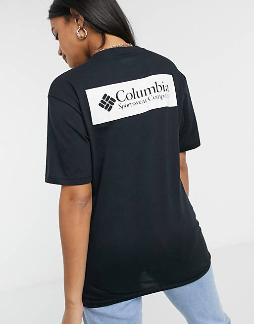 Camiseta negra North Cascades de Columbia