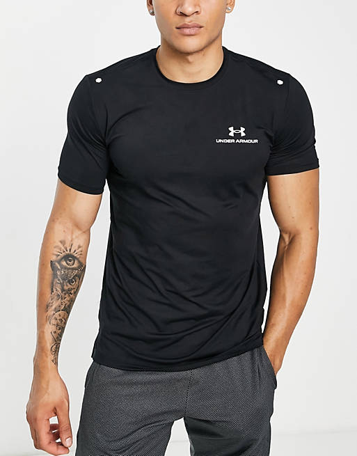 Hombre Tops | Camiseta negra Rush Energy de Under Armour - BH10576