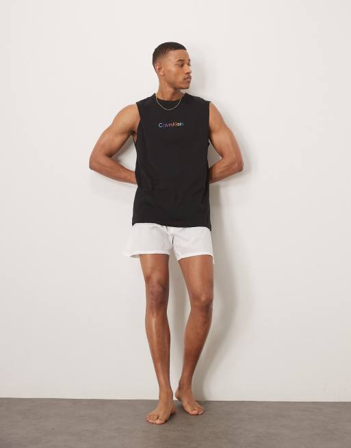 Calvin Klein Camiseta Tirantes Hombre Playa Polo De Playa Punto