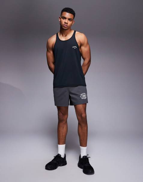 Camiseta negra sin mangas de malla Training Club de 4505 - view 1