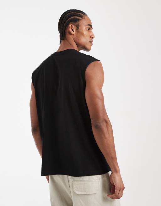 Camiseta negra sin mangas extragrande de New Look, 3 de 5
