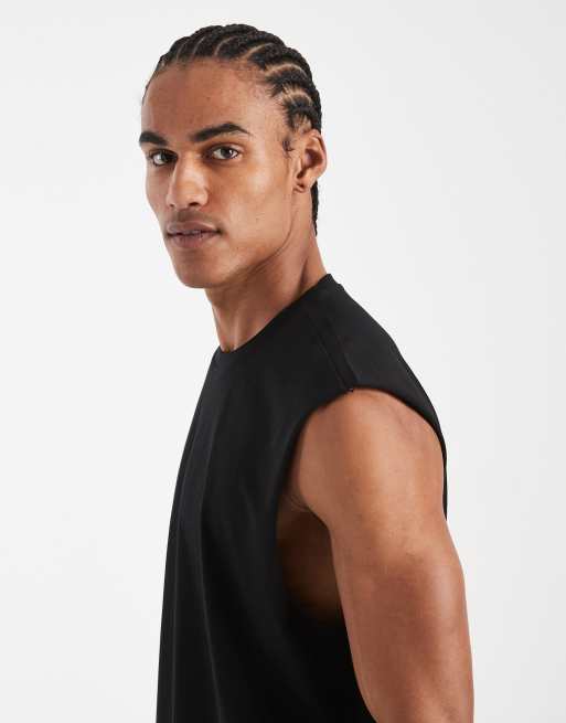 Camiseta negra sin mangas extragrande de New Look, 4 de 5