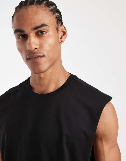 Camiseta negra sin mangas extragrande de New Look, 5 de 5