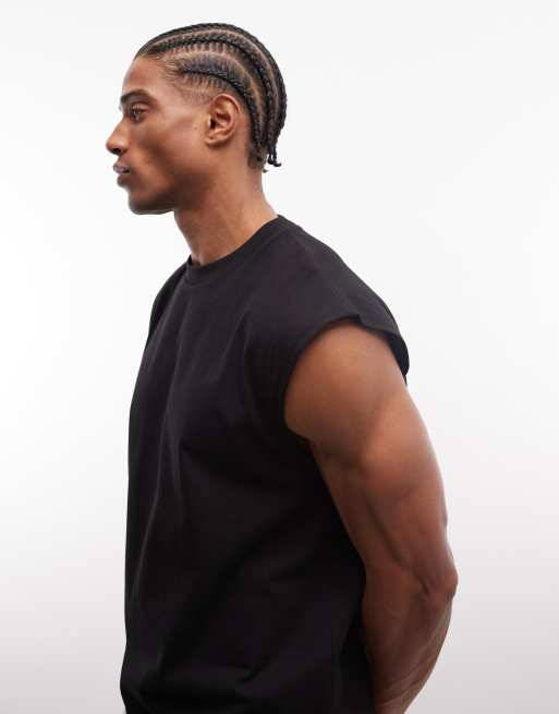 Camiseta negra sin mangas extragrande de Weekday, 3 de 5