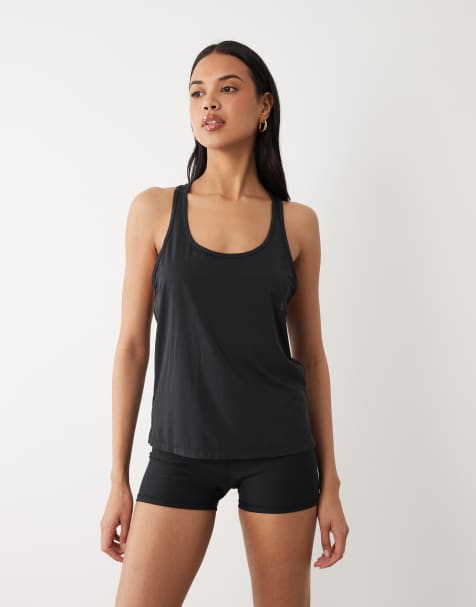 Camiseta negra sin mangas para correr de malla deportiva de nailon de secado rápido de 4505 - view 1