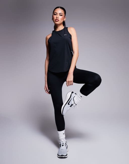 Camiseta negra sin mangas Swift Dri-FIT de Nike Running, 3 de 4