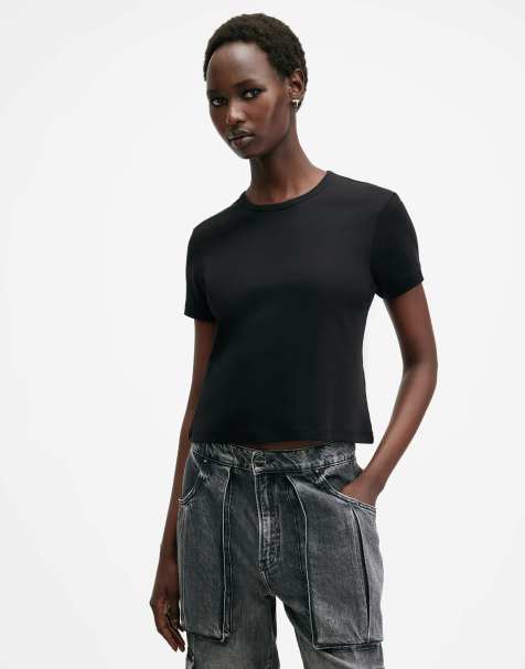 Camiseta negra Stevie de AllSaints - view 1