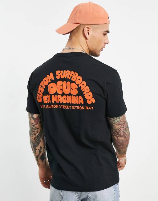 Camiseta negra Surf Crew Byron Bay de Deus Ex Machina, 4 de 4