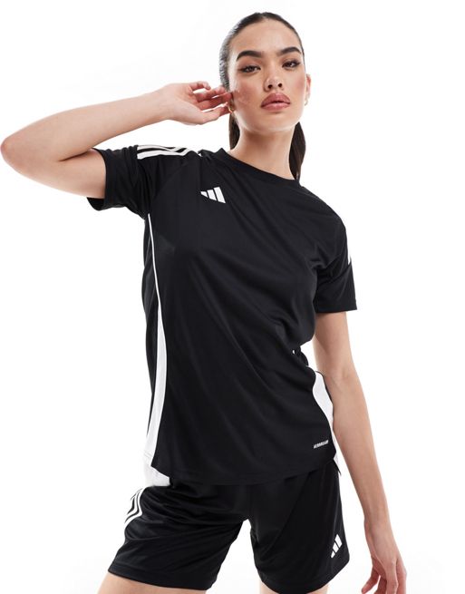 Camiseta negra Tiro 24 de adidas Football