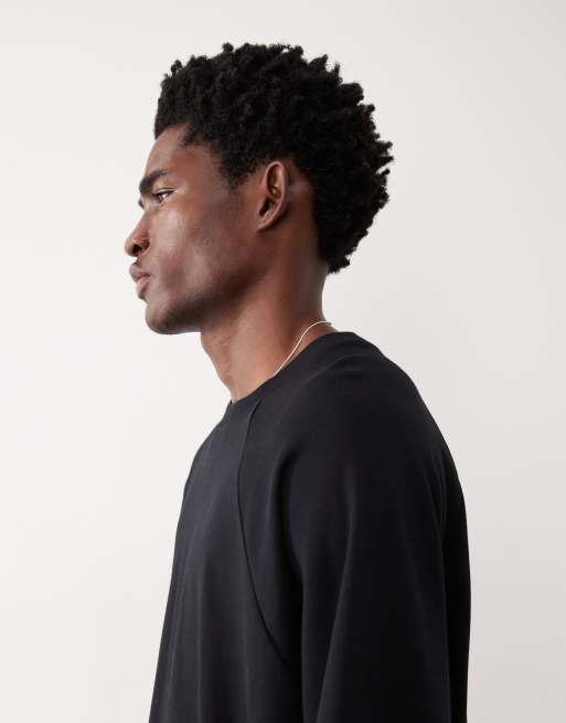 Camiseta negra ultragrande con mangas raglán AC-T-255 de ASOS COLLECTIVE, 4 de 5