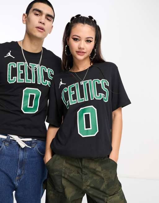 Camiseta negra unisex basica de Jayson Tatum de los Boston Celtics de la NBA de Nike Basketball