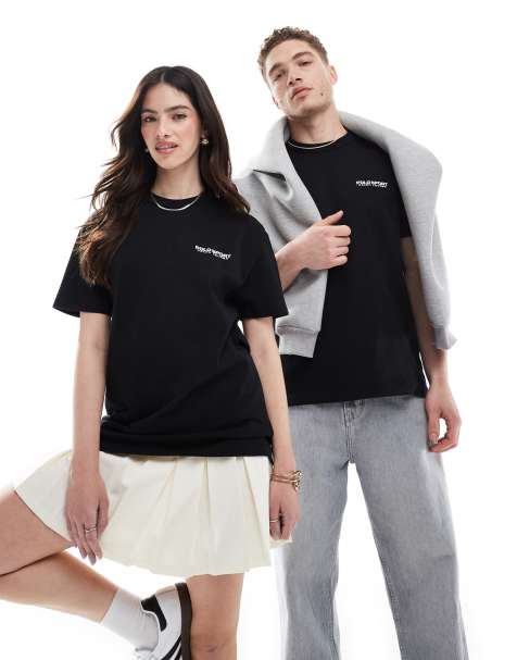 Camiseta negra unisex con estampado del logo en el pecho y la espalda de tejido grueso de la colección cápsula Sport de Polo Ralph Lauren - view 1