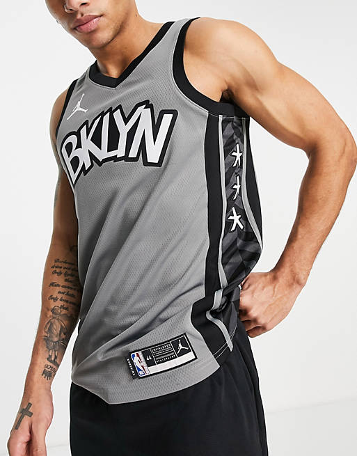 brillante terrorista proteccion Camiseta negra unisex sin mangas réplica de los Brooklyn Nets de la NBA  Swingman de Nike Basketball | ASOS