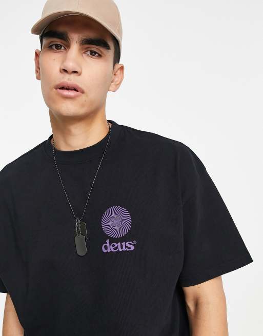 Camiseta negra Vortex exclusiva en ASOS de Deus Ex Machina, 3 de 4