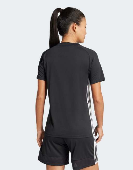 Camiseta negra y blanca básica Tiro 25 Essentials de adidas Performance, 4 de 4