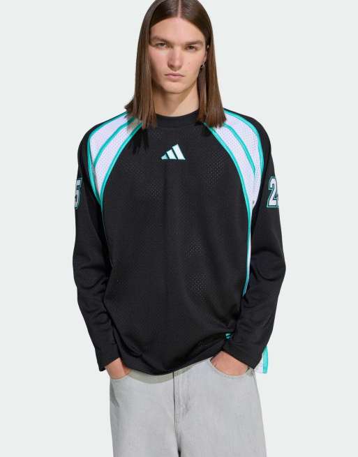 Camiseta negra y blanca de manga larga Mercedes-AMG Petronas Formula ...