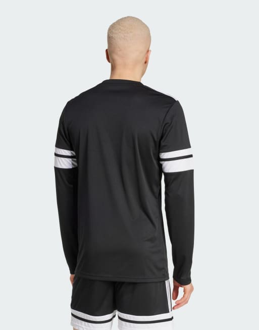 Camiseta negra y blanca de manga larga Squadra 25 de adidas Performance, 2 de 4