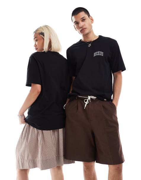 Camiseta negra y morada con logo en la parte izquierda del pecho Aitken de Dickies - view 1
