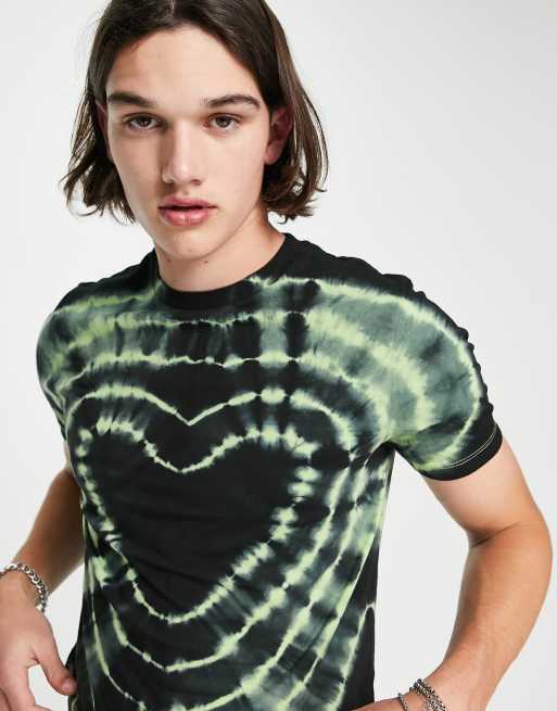 Camiseta tie dye negra best sale