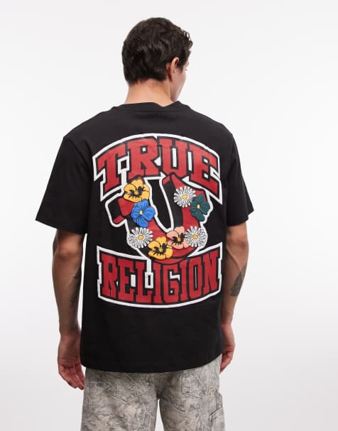 Camiseta negro azabache con logo Garden de True Religion - view 1