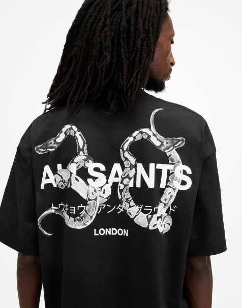 Camiseta negro azabache de manga corta con cuello redondo Ceremony de AllSaints - view 1