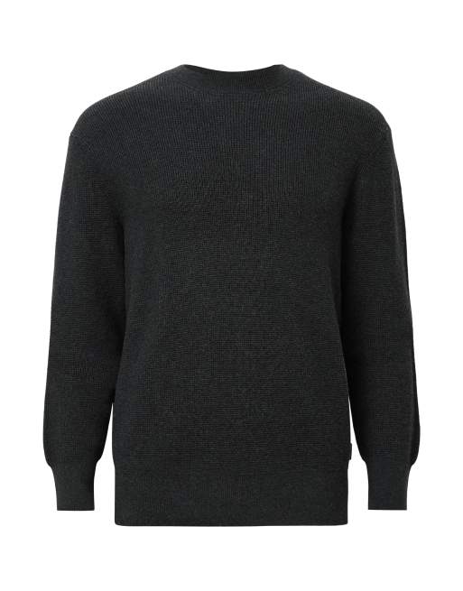 Camiseta negro ceniza con cuello redondo Hayes de AllSaints, 2 de 6