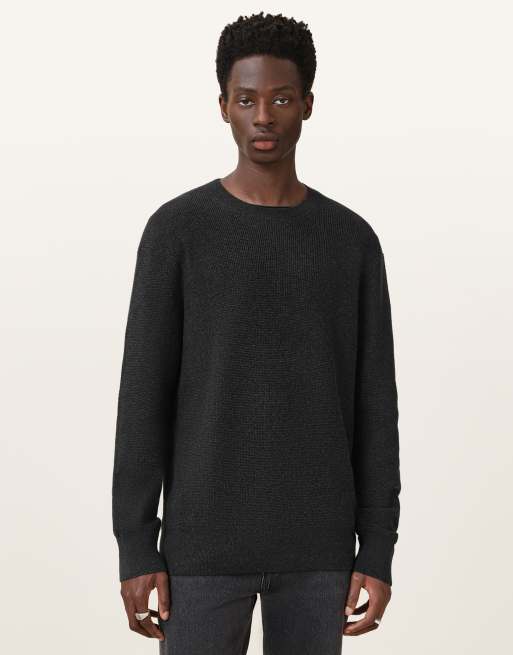 Camiseta negro ceniza con cuello redondo Hayes de AllSaints, 5 de 6