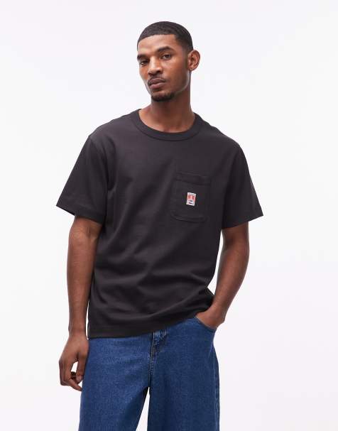 Camiseta negro descolorido con bolsillo de Wrangler - view 1