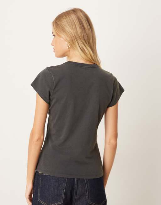 Camiseta negro lavado con estampado de estilo wéstern en el pecho de Wrangler, 4 de 4
