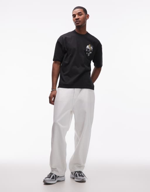 Camiseta negro lavado con estampado gráfico de serpiente y calavera de AllSaints, 2 de 5