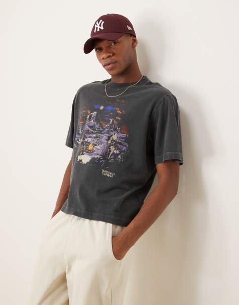 Camiseta negro lavado de manga corta con estampado gráfico de estilo wéstern de Abercrombie & Fitch - view 1