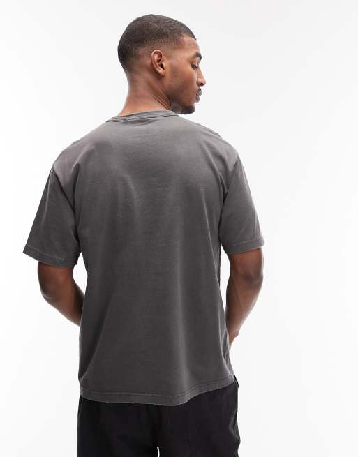 Camiseta negro lavado extragrande Torion de Carhartt WIP, 3 de 5