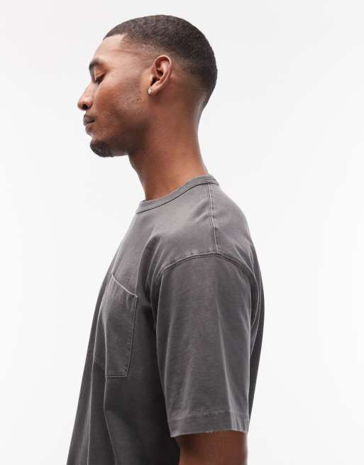 Camiseta negro lavado extragrande Torion de Carhartt WIP, 4 de 5
