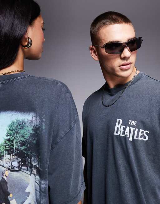 The Beatles: Abbey Road & Logo - Camiseta Blanca - España