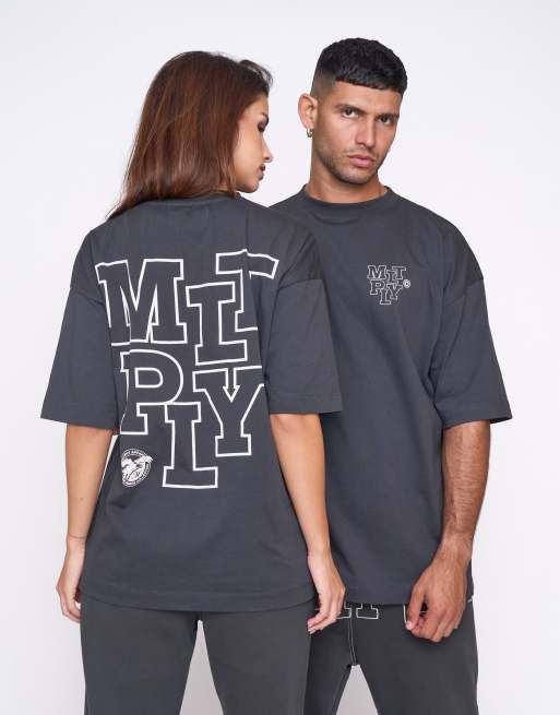 Camiseta negro refresco extragrande Elision de Multiply Apparel