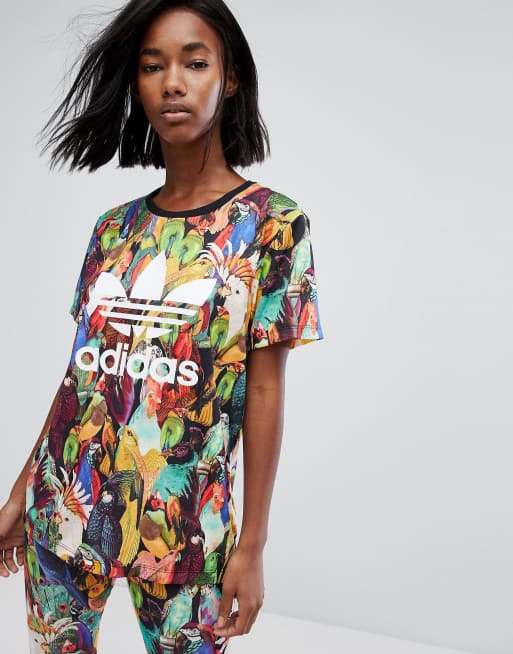 básico Bergantín Mentor Camiseta Passaredo de adidas Originals X Farm | ASOS